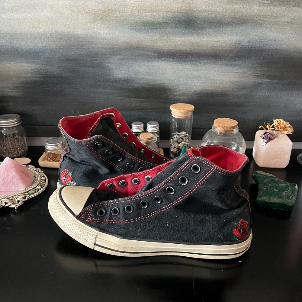 custom high top converse